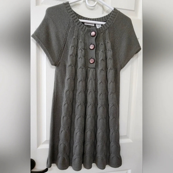 Hannah cable knit sweater dress with glossy buttons size medium women - Picture 1 of 10